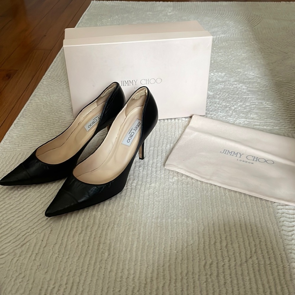 Jimmy Choo Black Point Heels